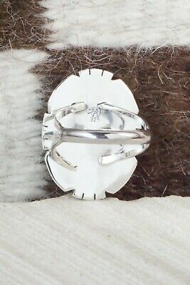 Turquoise & Sterling Silver Ring - Samuel Yellowhair - Size 8.5