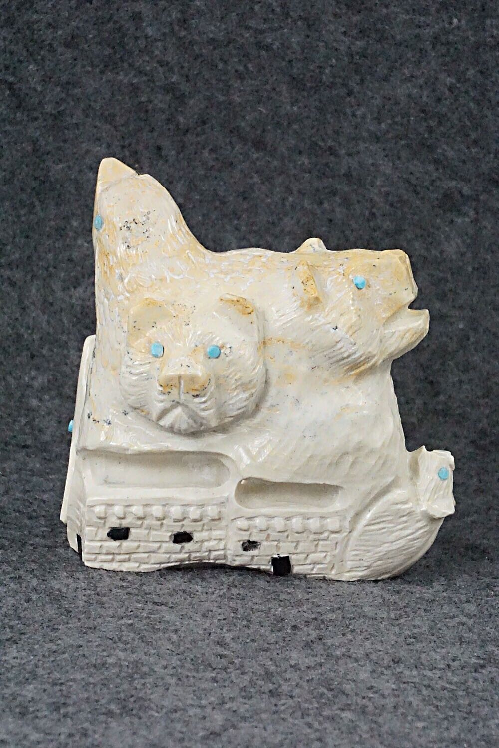 Six Direction Zuni Fetish Carving - Derrick Kaamasee