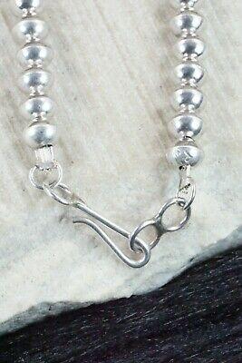 Sterling Silver Navajo Pearl Necklace - Preston Haley - High Lonesome Trading