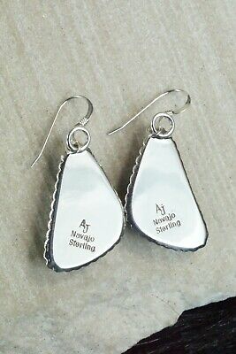 Turquoise & Sterling Silver Earrings - Alvin Joe