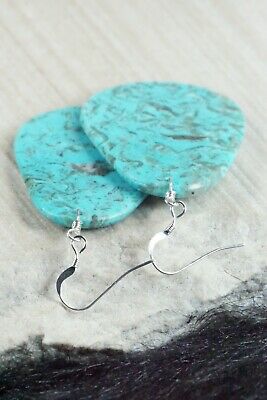 Turquoise & Sterling Silver Earrings - Lupe Lovato - Santo Domingo