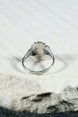 Navajo Pink Quartz and Sterling Silver Ring - Jan Mariano - Size 10 - High Lonesome Trading