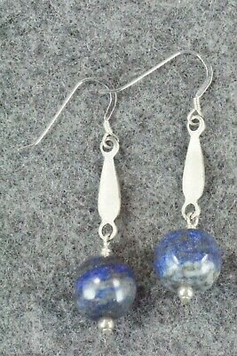 Lapis & Sterling Silver Earrings - Navajo