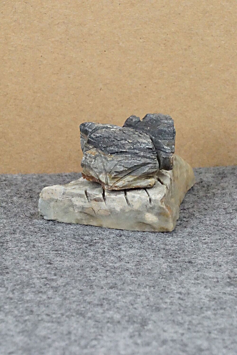 Horned Toad Zuni Fetish Carving - Kent Banteah