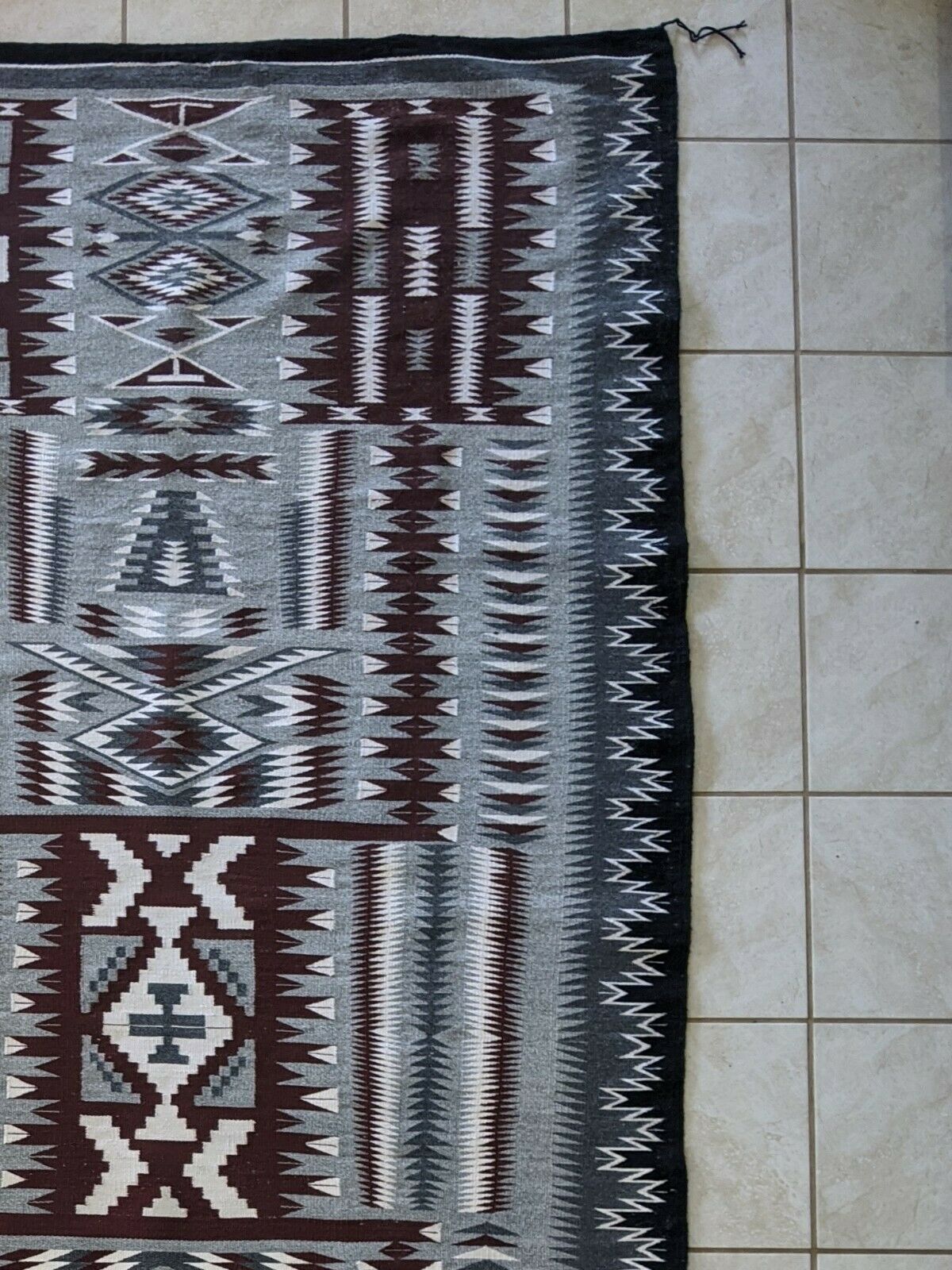 Navajo Handwoven Rug - 106in x 54in - Jolene Nez