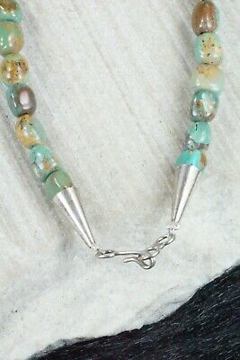 Turquoise & Sterling Silver Necklace - Navajo