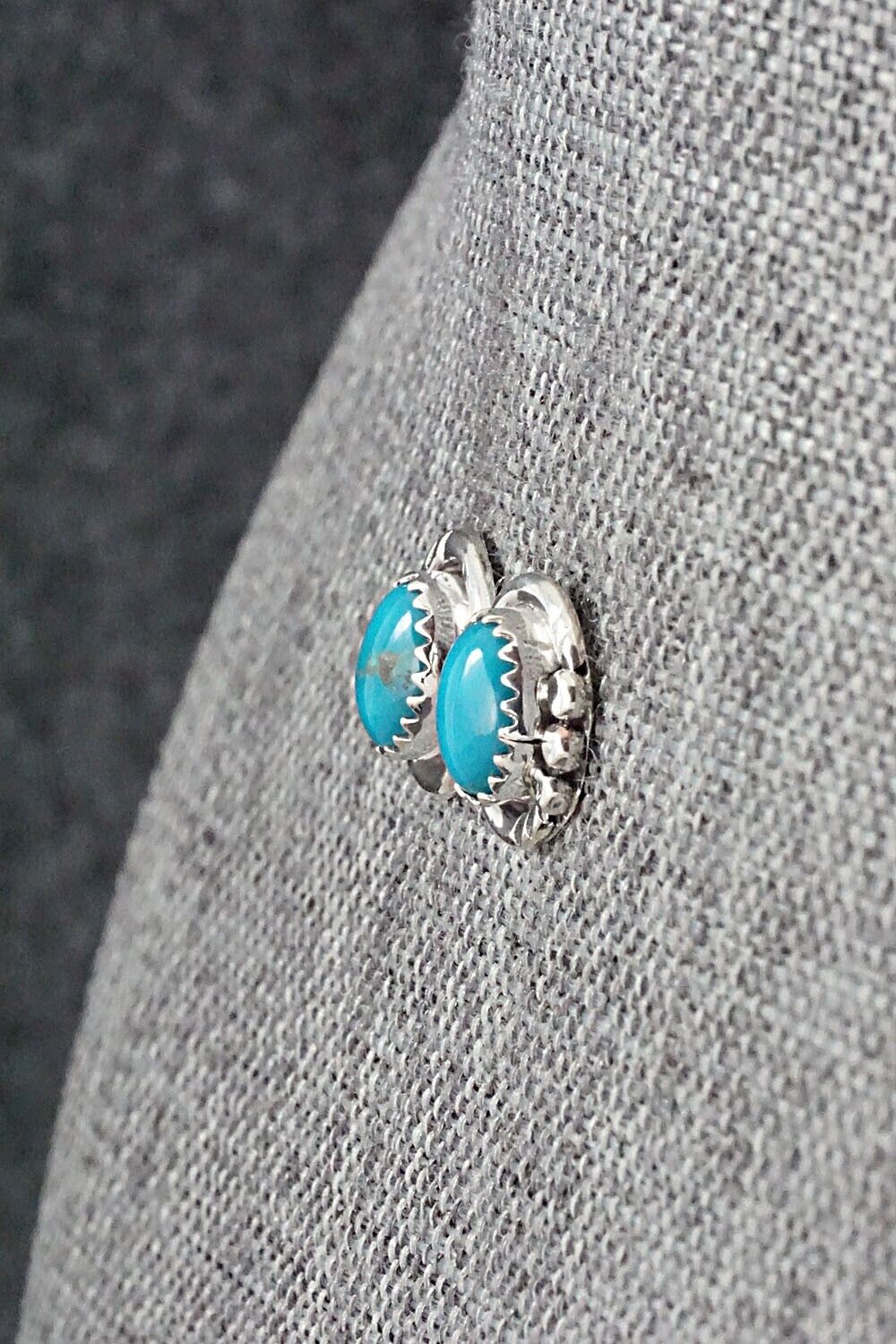 Turquoise & Sterling Silver Earrings - Rita Largo