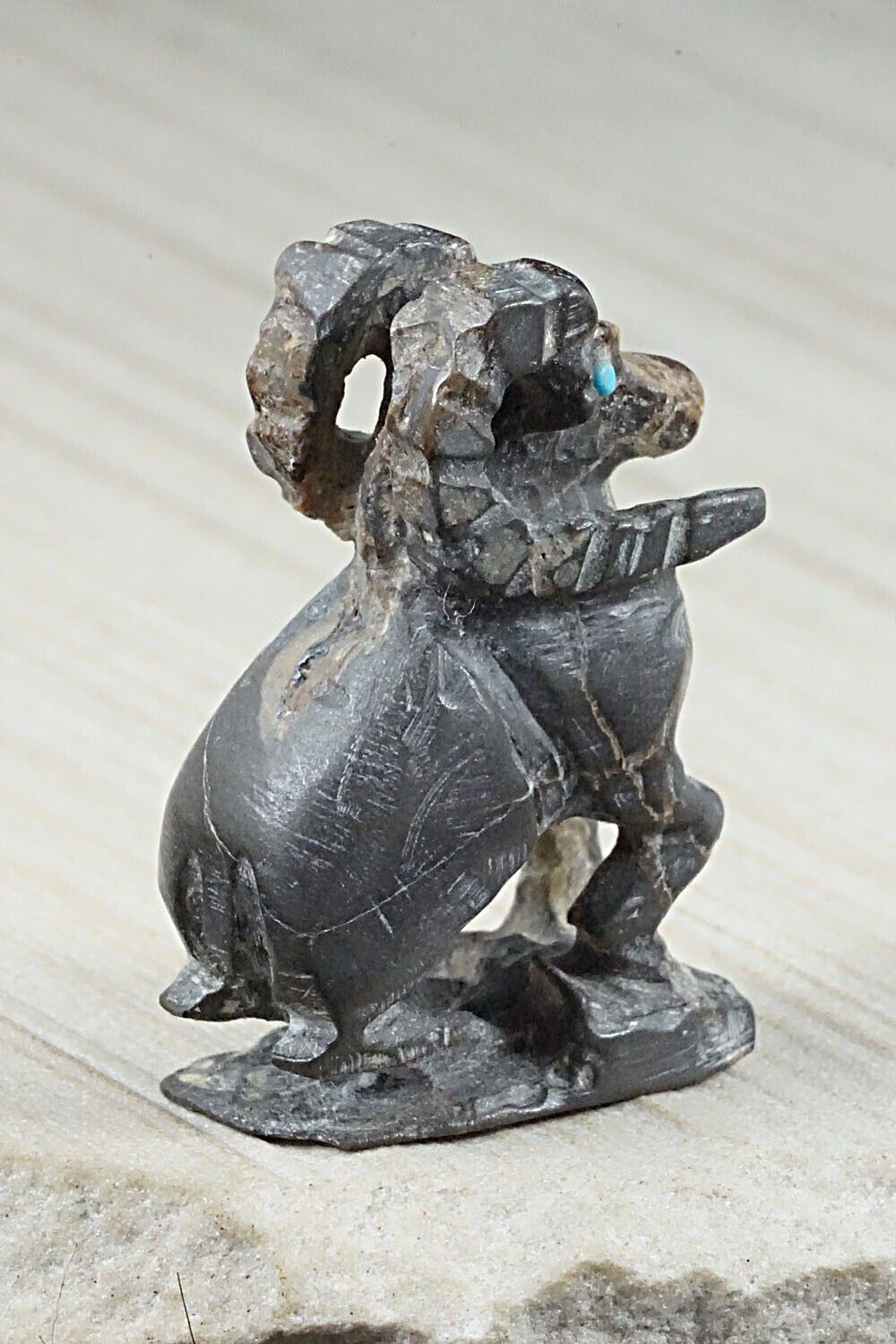 Ram Zuni Fetish Carving - Jerrold Lahaleon