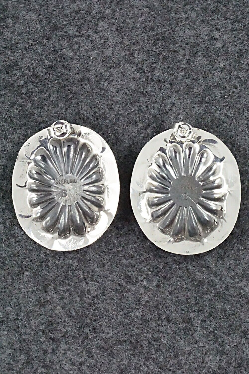 Turquoise & Sterling Silver Earrings - Joan Begay