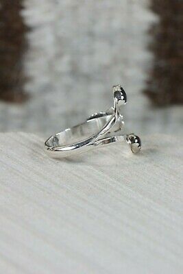 Navajo Onyx and Sterling Silver Ring - Roger Pino - Size 9.75 - High Lonesome Trading