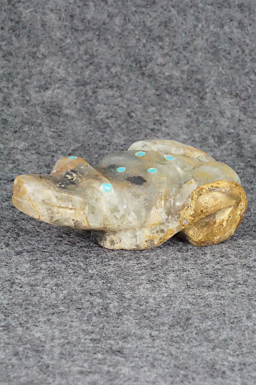 Frog Zuni Fetish Carving - Rodney Laiwakete