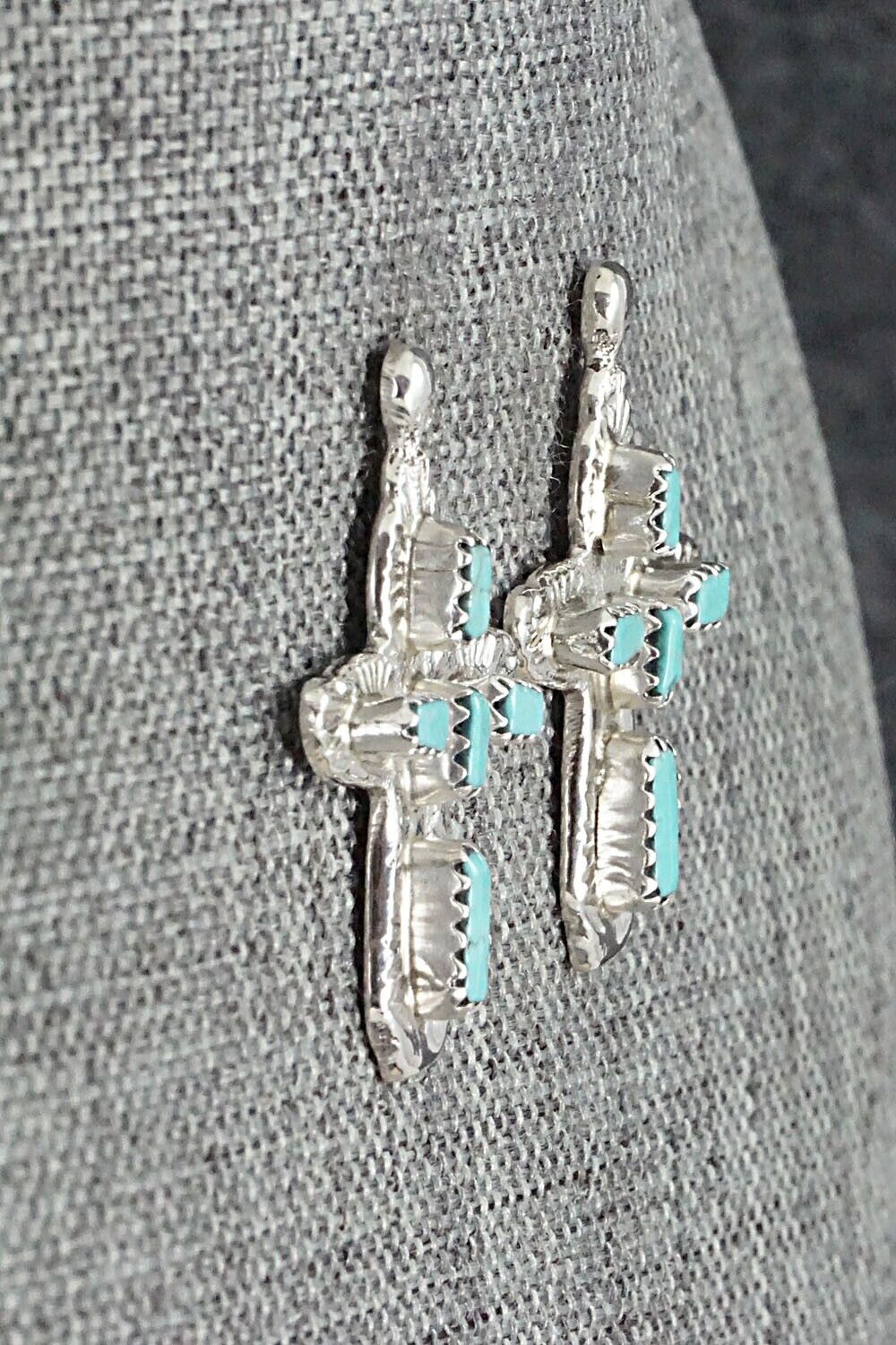 Turquoise & Sterling Silver Earrings - Verona Quam