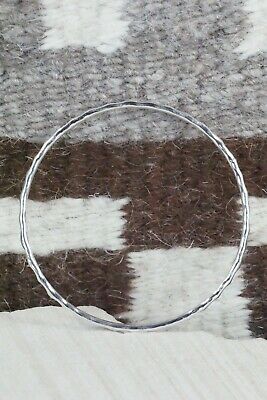Navajo Sterling Silver Bangle - Elaine Tahe