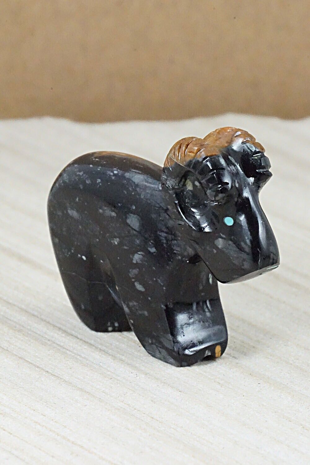 Ram Zuni Fetish Carving - Rodney Laiwakete