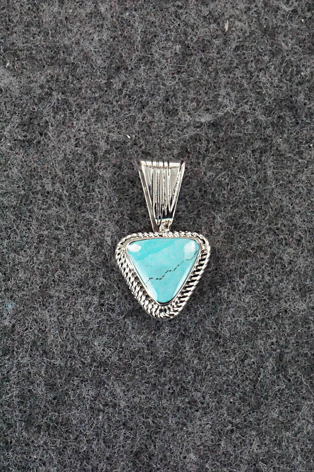 Turquoise and Sterling Silver Pendant - Sadie Jim