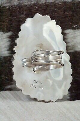 Turquoise & Sterling Silver Ring - Ray Nez - Size 7