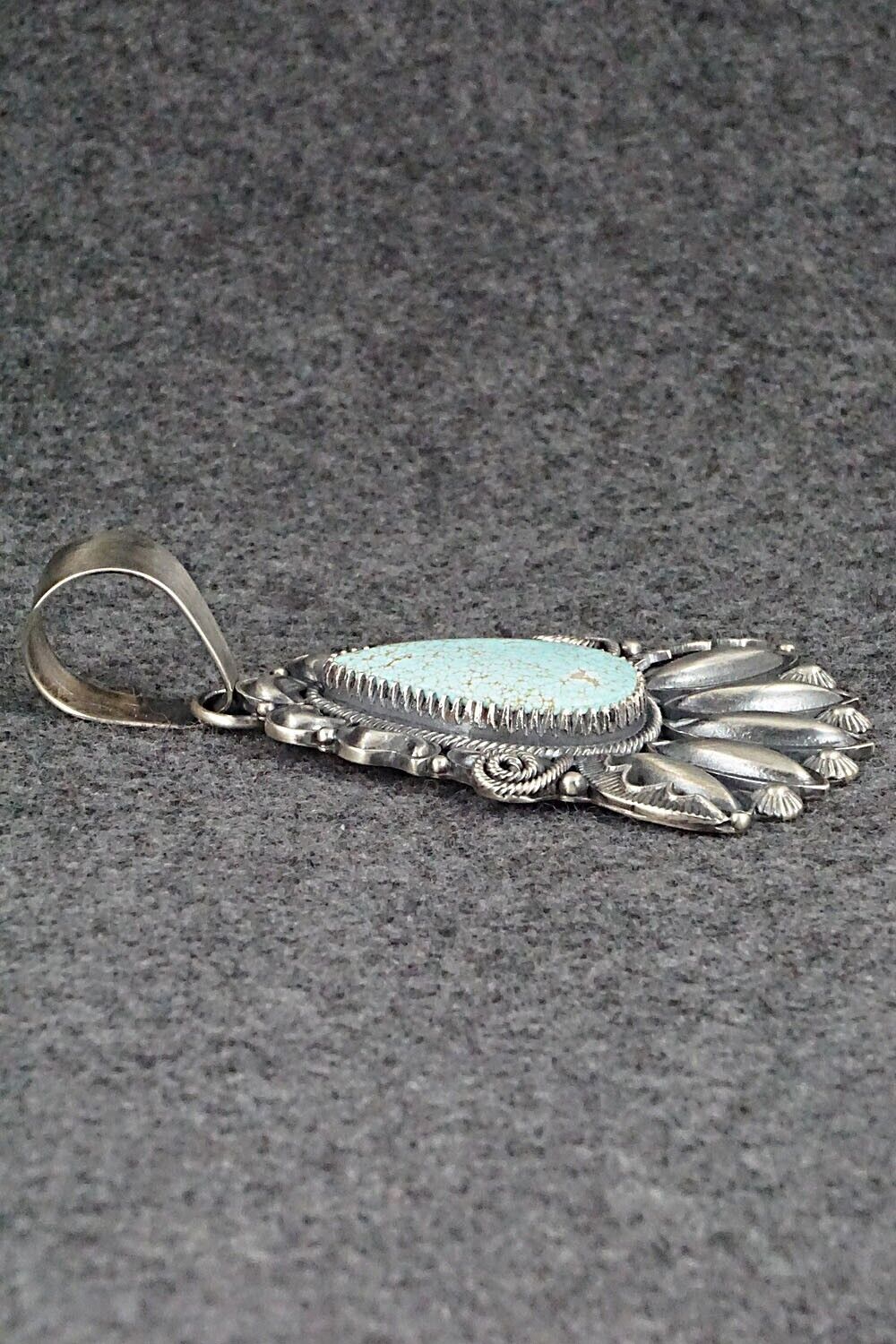 Turquoise and Sterling Silver Pendant - Derrick Gordon