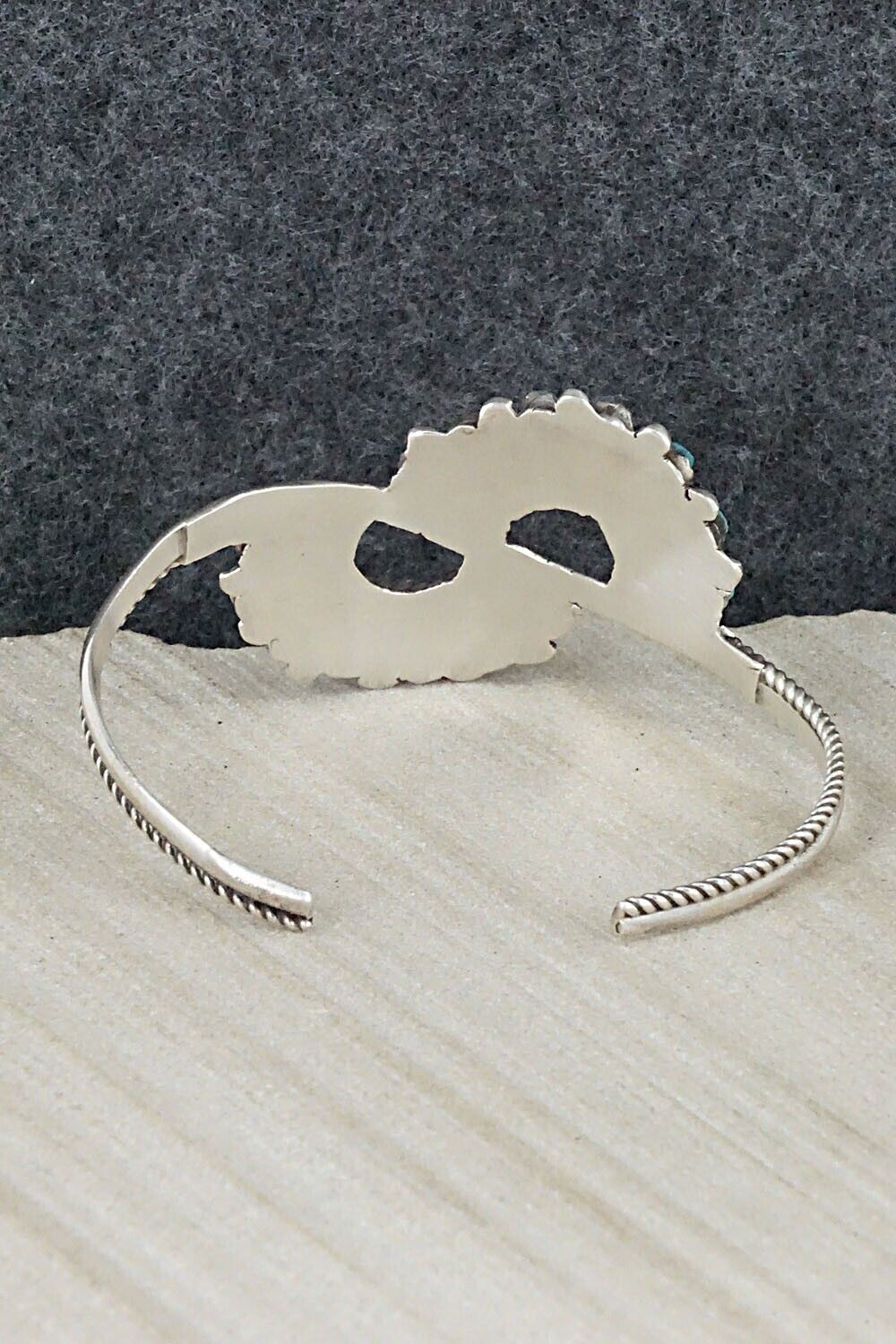 Turquoise & Sterling Silver Bracelet - Cherryl Beans