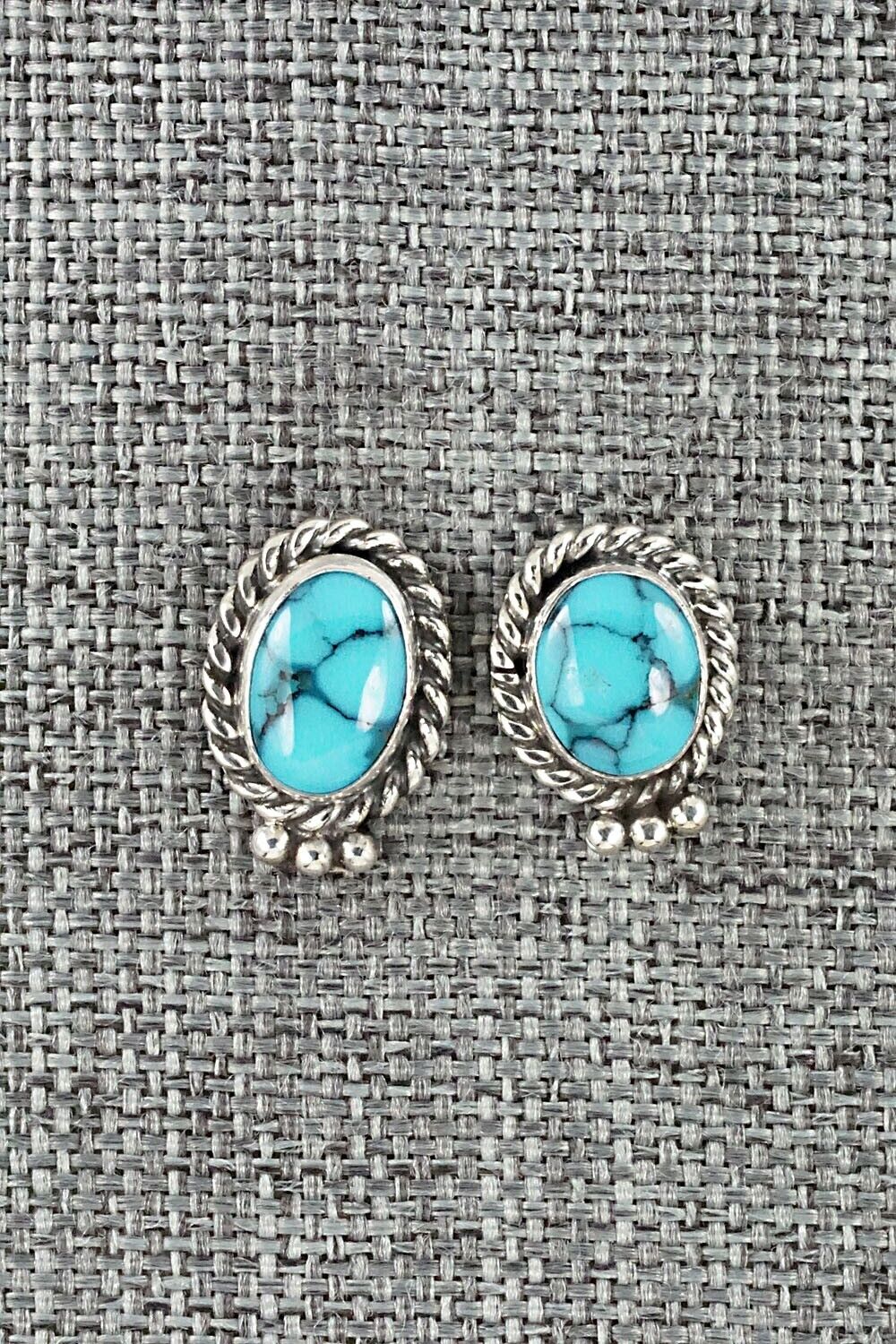 Turquoise & Sterling Silver Earrings - Jan Mariano