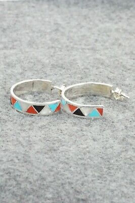 Multi Stone & Sterling Silver Earrings - Claudine Haloo