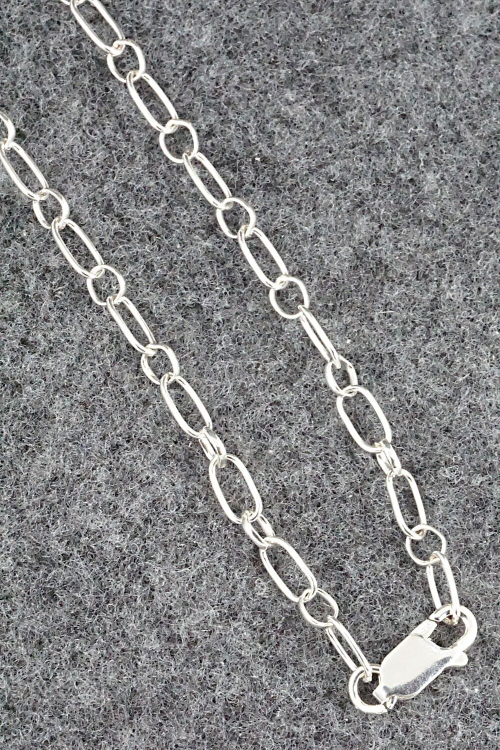 Amber & Sterling Silver Necklace - Loretta Smith