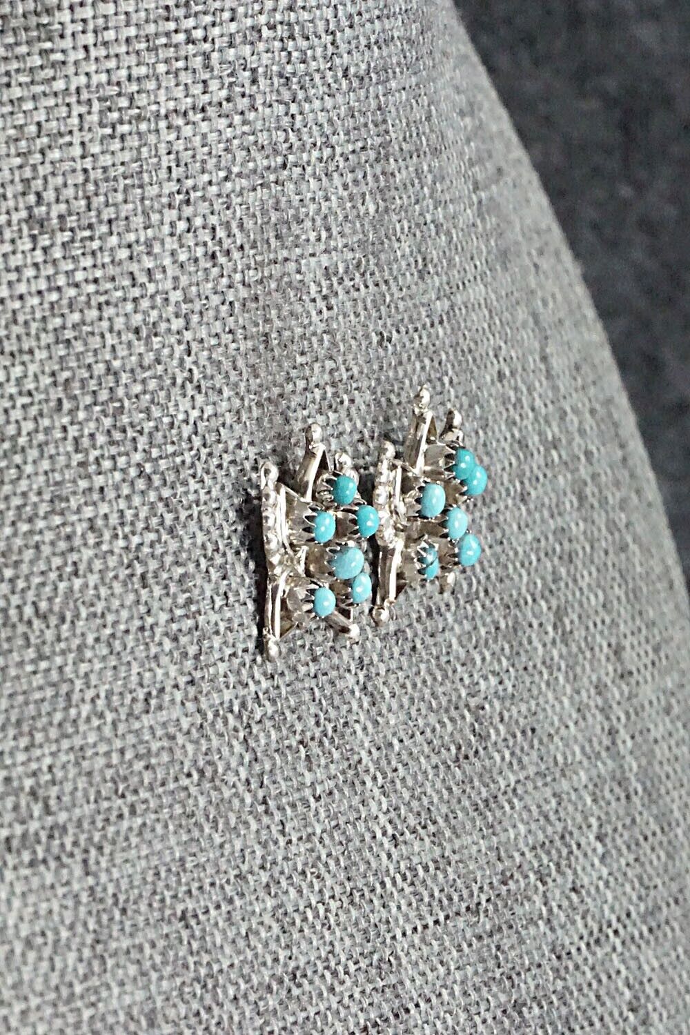 Turquoise & Sterling Silver Earrings - Wayne Johnson
