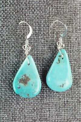Turquoise & Sterling Silver Earrings - Navajo