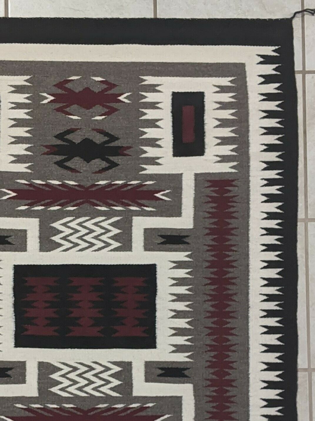 Navajo Handwoven Rug - 46.5in x 34in - Effie William - High Lonesome Trading
