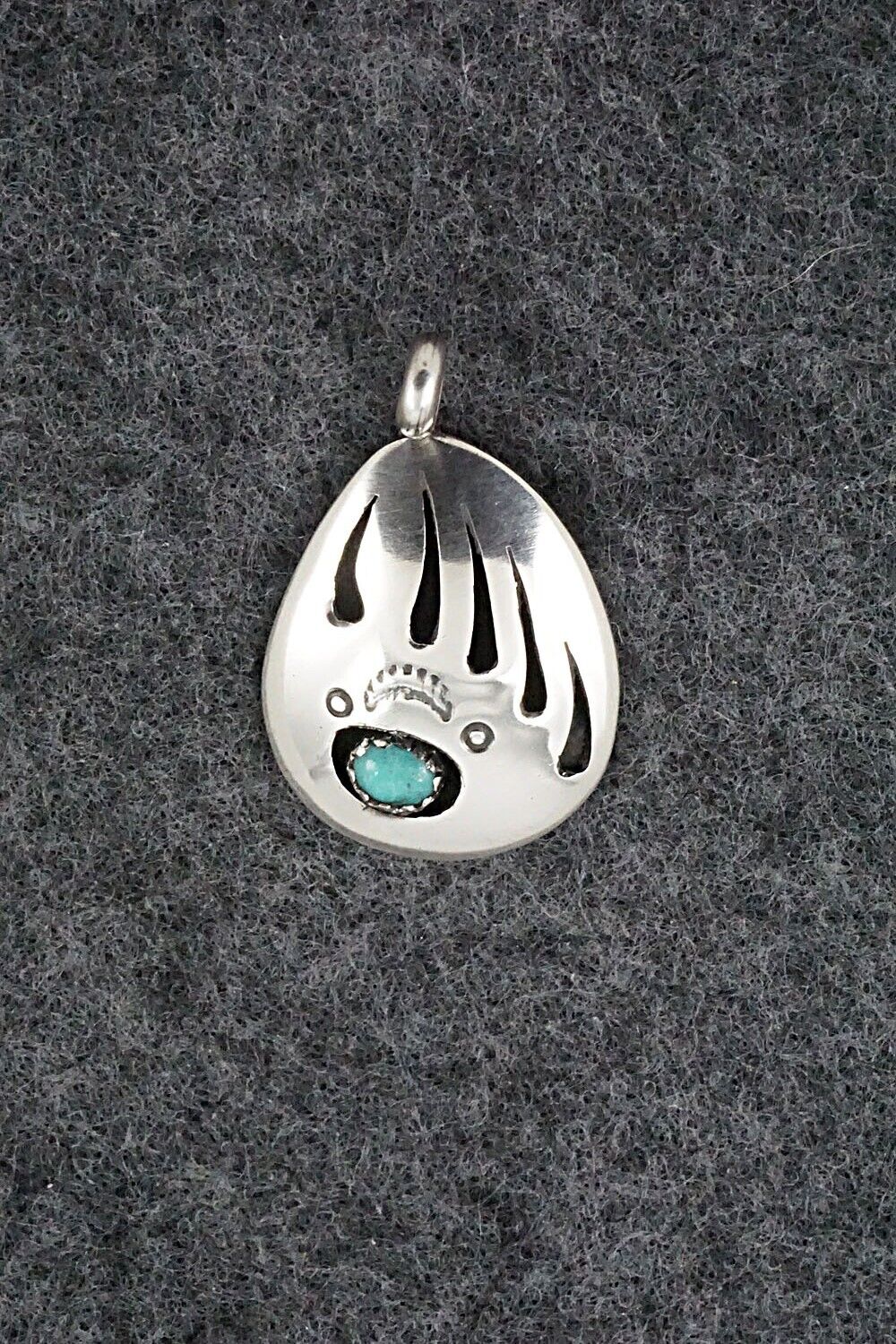 Turquoise & Sterling Silver Pendant - Ervin Begay