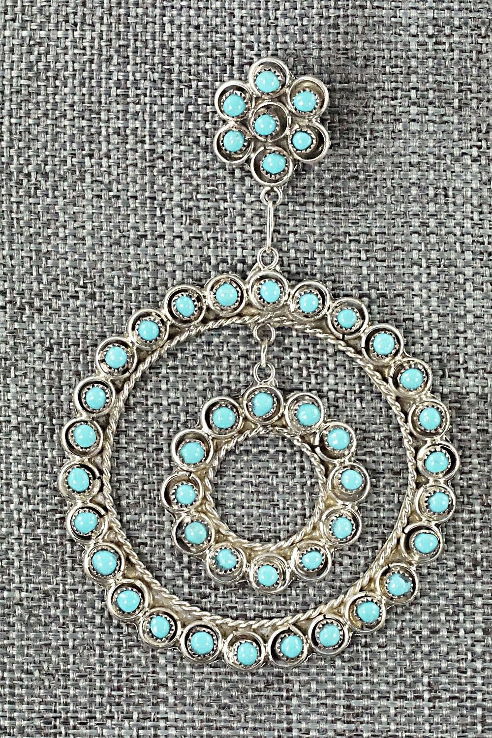Turquoise & Sterling Silver Earrings - Waylon Johnson