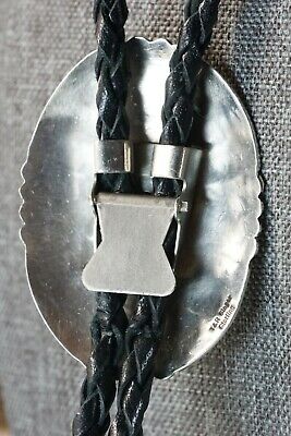 Navajo Turquoise & Sterling Silver Bolo Tie - Richard Singer