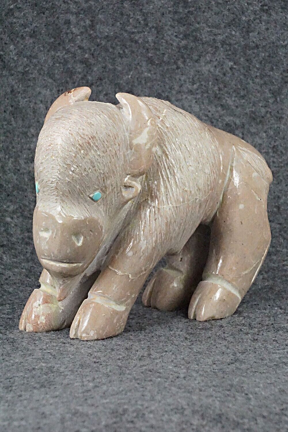 Buffalo Zuni Fetish Carving - Jonas Hustito