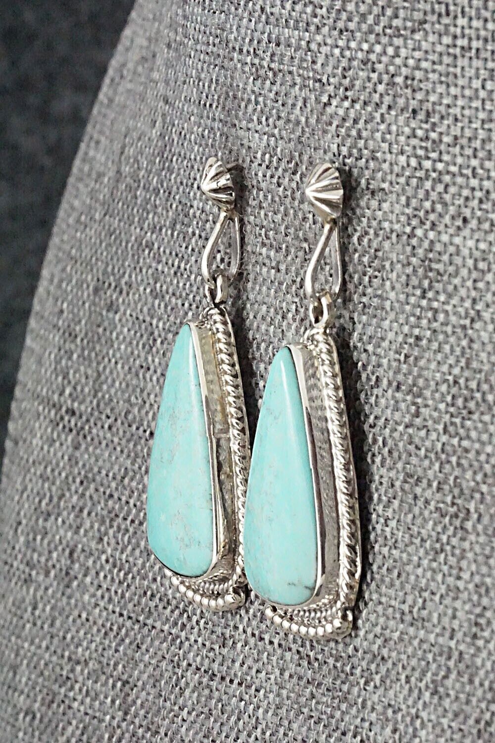 Turquoise and Sterling Silver Earrings - Sharon McCarthy