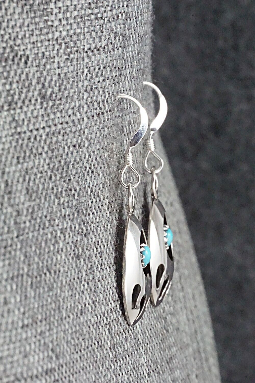 Turquoise & Sterling Silver Earrings - Leta Parker