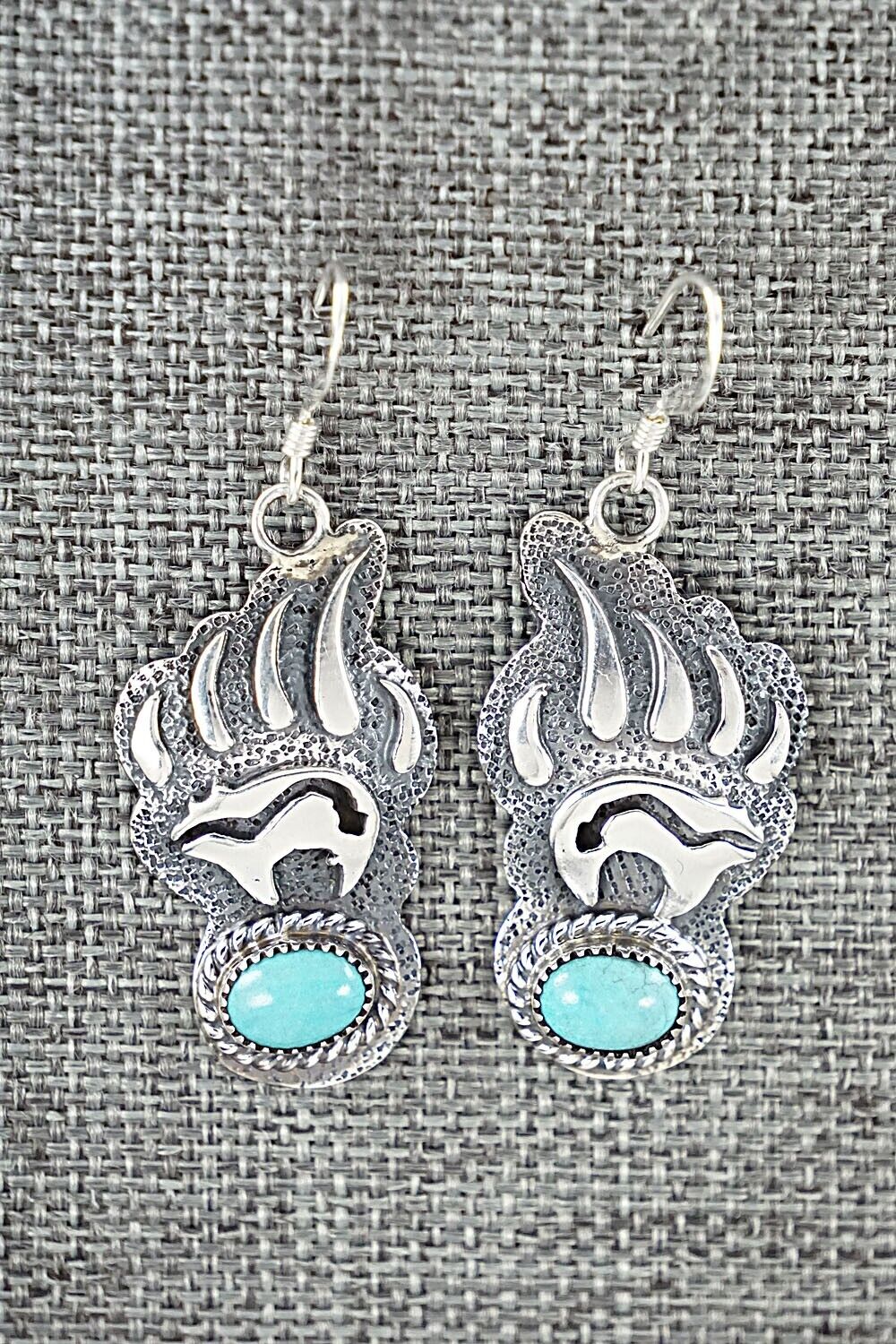 Turquoise & Sterling Silver Earrings - Ross Antonio