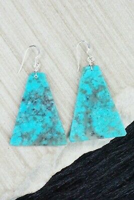 Turquoise & Sterling Silver Earrings - Lupe Lovato
