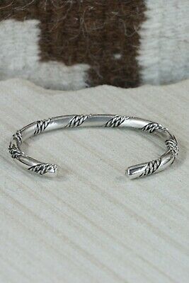 Navajo Sterling Silver Bracelet - Elaine Tahe