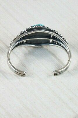 Navajo Turquoise & Sterling Silver Bracelet - Leon Martinez - High Lonesome Trading