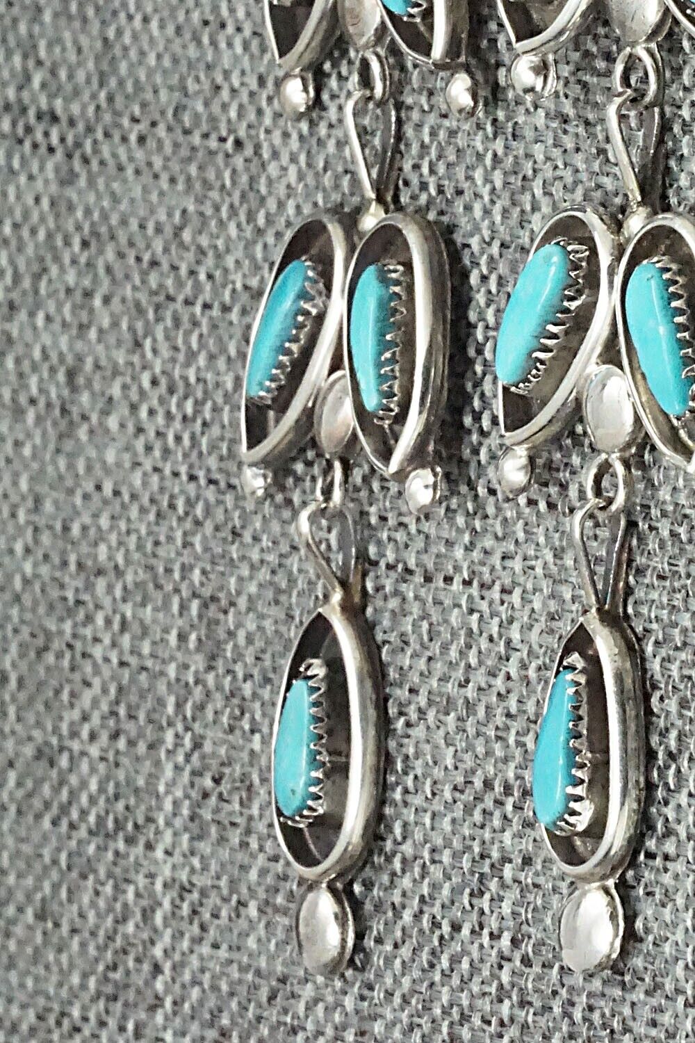 Turquoise & Sterling Silver Earrings - Viola Bobelu
