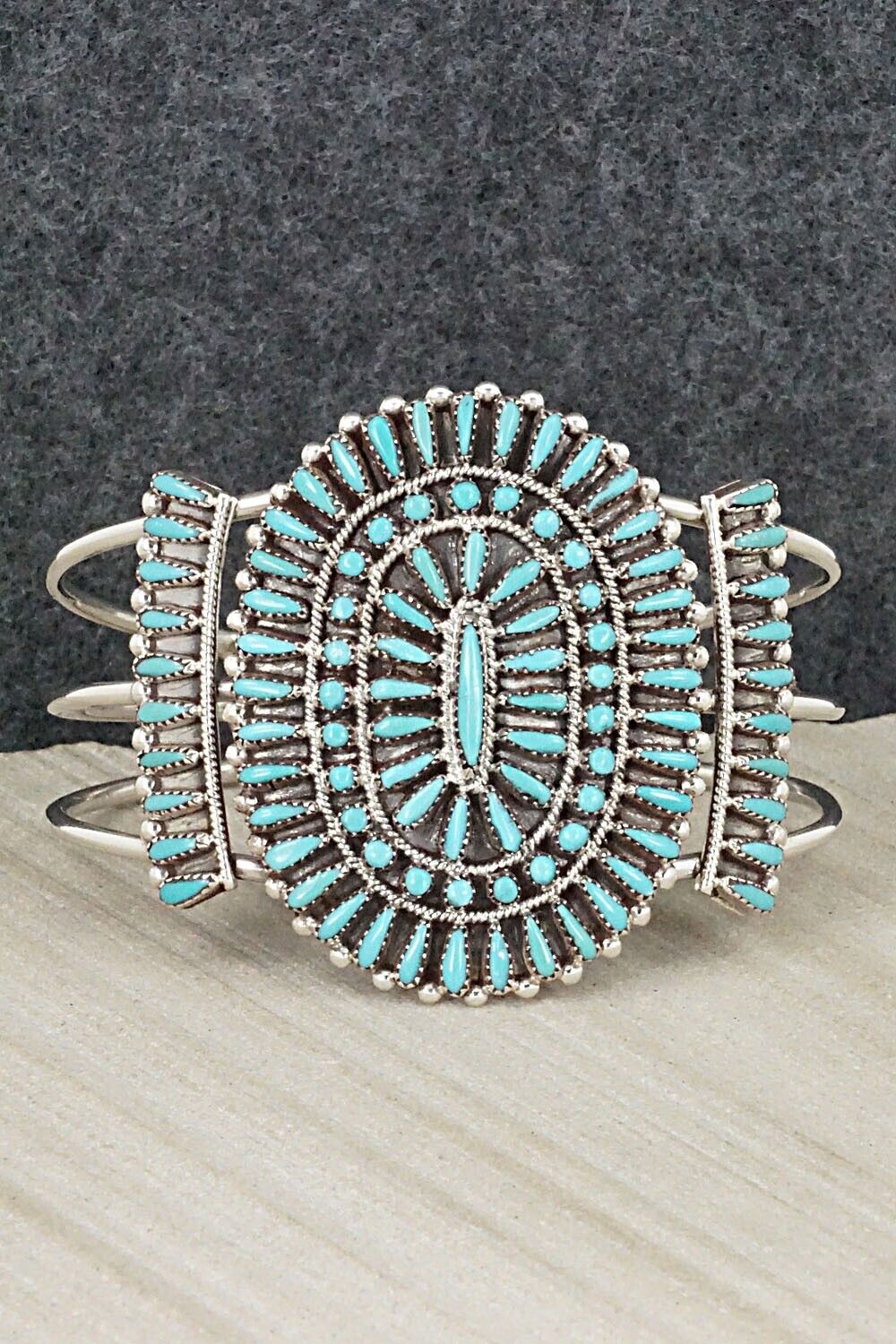 Turquoise & Sterling Silver Bracelet - Judy Wallace