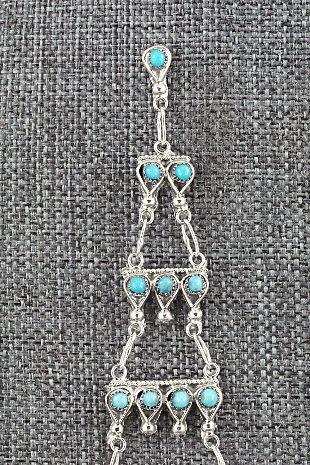 Turquoise & Sterling Silver Earrings - Waylon Johnson
