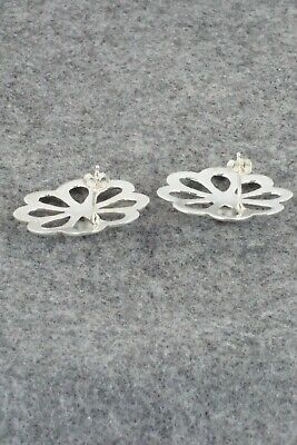 Coral & Sterling Silver Earrings - Mildred Parkhurst