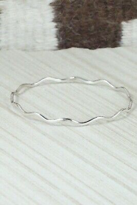 Sterling Silver Bangle Bracelet - Elaine Tahe