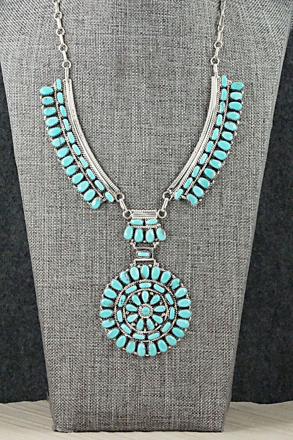 Turquoise & Sterling Silver Necklace - Jesse Williams