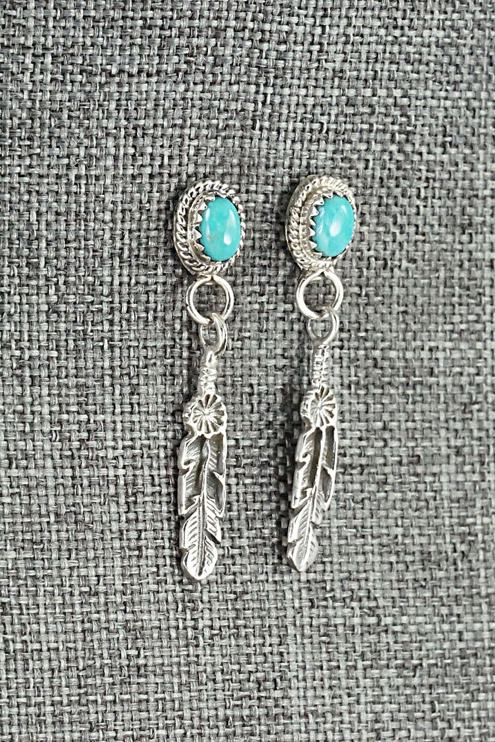 Turquoise & Sterling Silver Earrings - Judy Largo