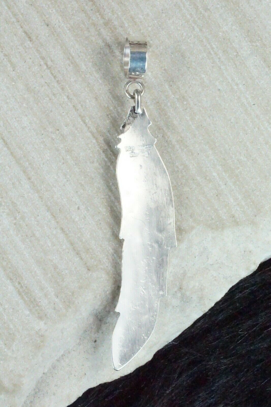 Turquoise & Sterling Silver Pendant - Richard Singer