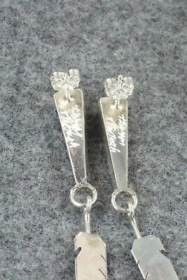 Turquoise & Sterling Silver Earrings - Terrence Panteah