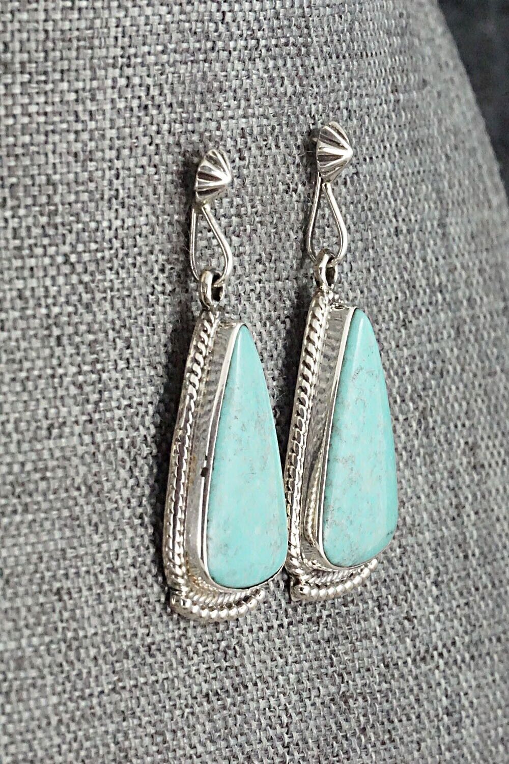Turquoise and Sterling Silver Earrings - Sharon McCarthy