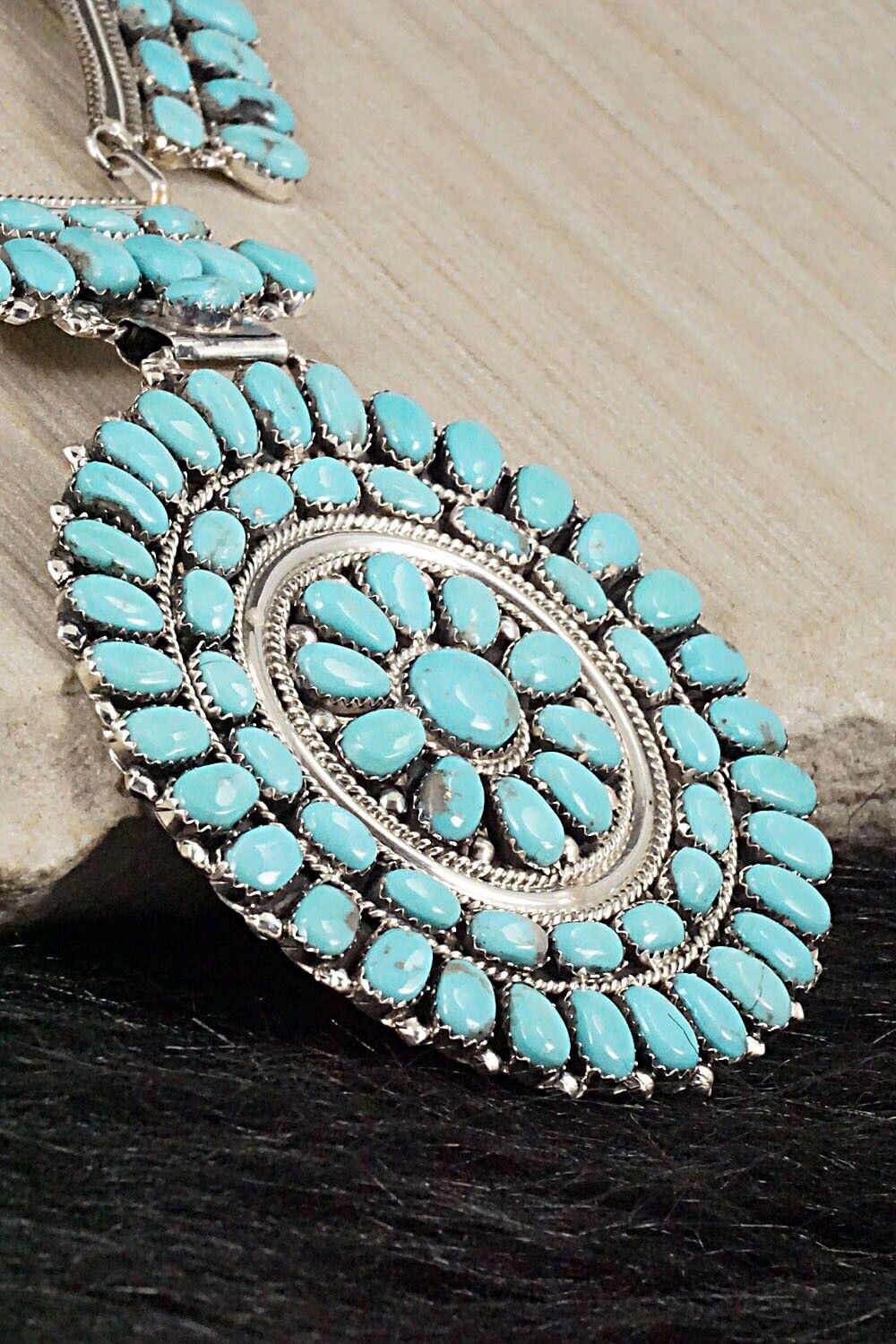 Turquoise & Sterling Silver Necklace - Jesse Williams