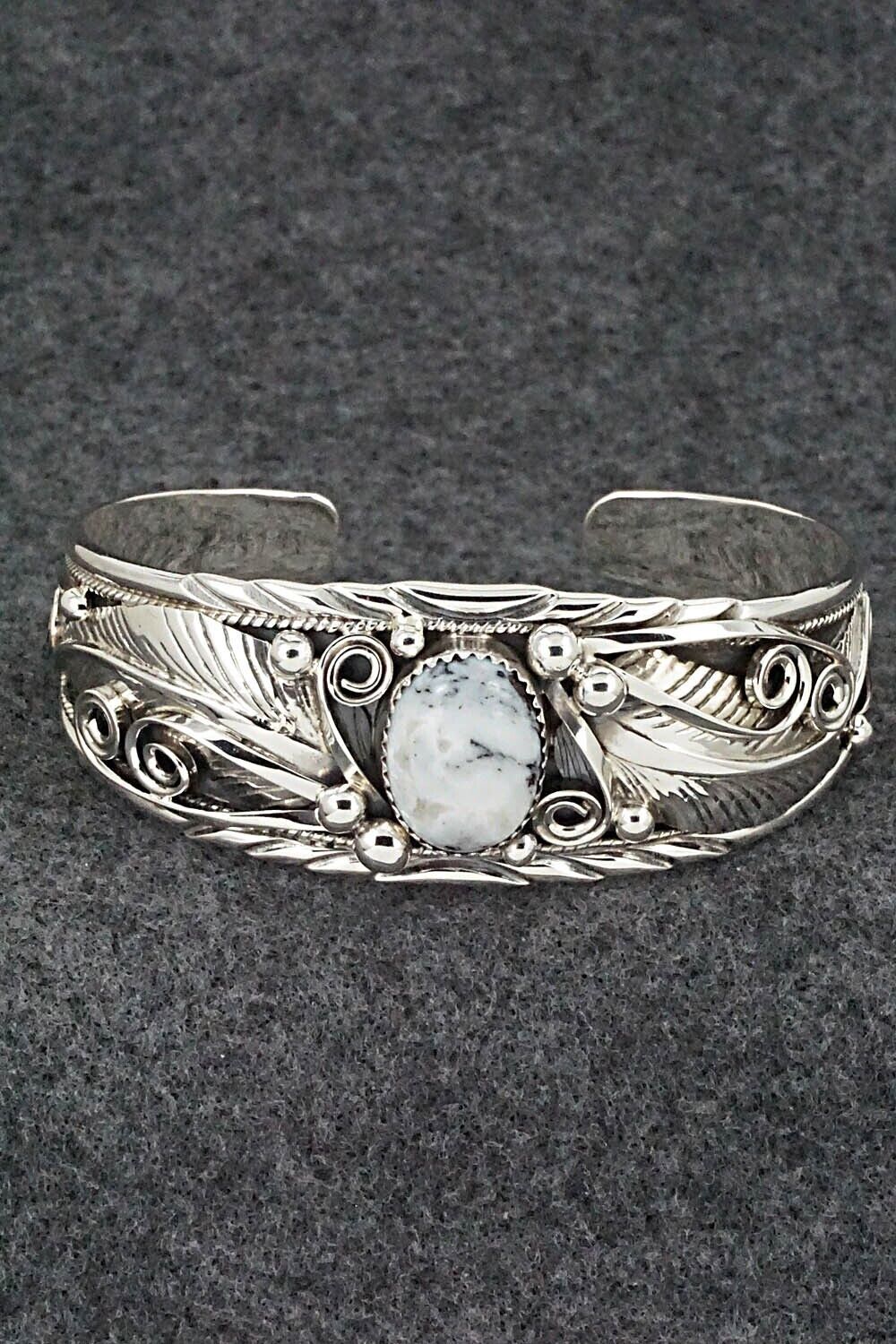 White Buffalo & Sterling Silver Bracelet - Davey Morgan